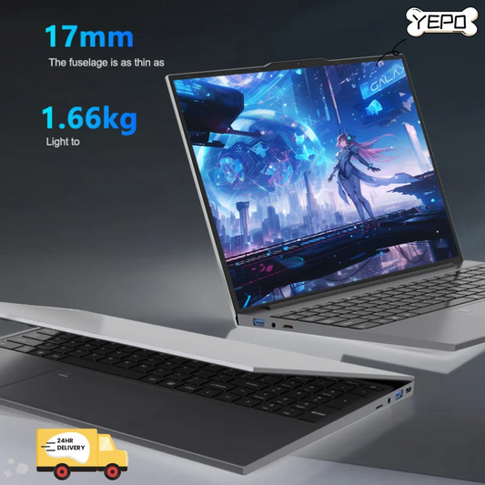 YEPO 遊戲筆記型電腦英特爾酷睿 i7-6500U 32GB RAM 2TB SSD Windows 11 筆記型電腦背光 Wifi 電腦 PC 遊戲筆記型電腦