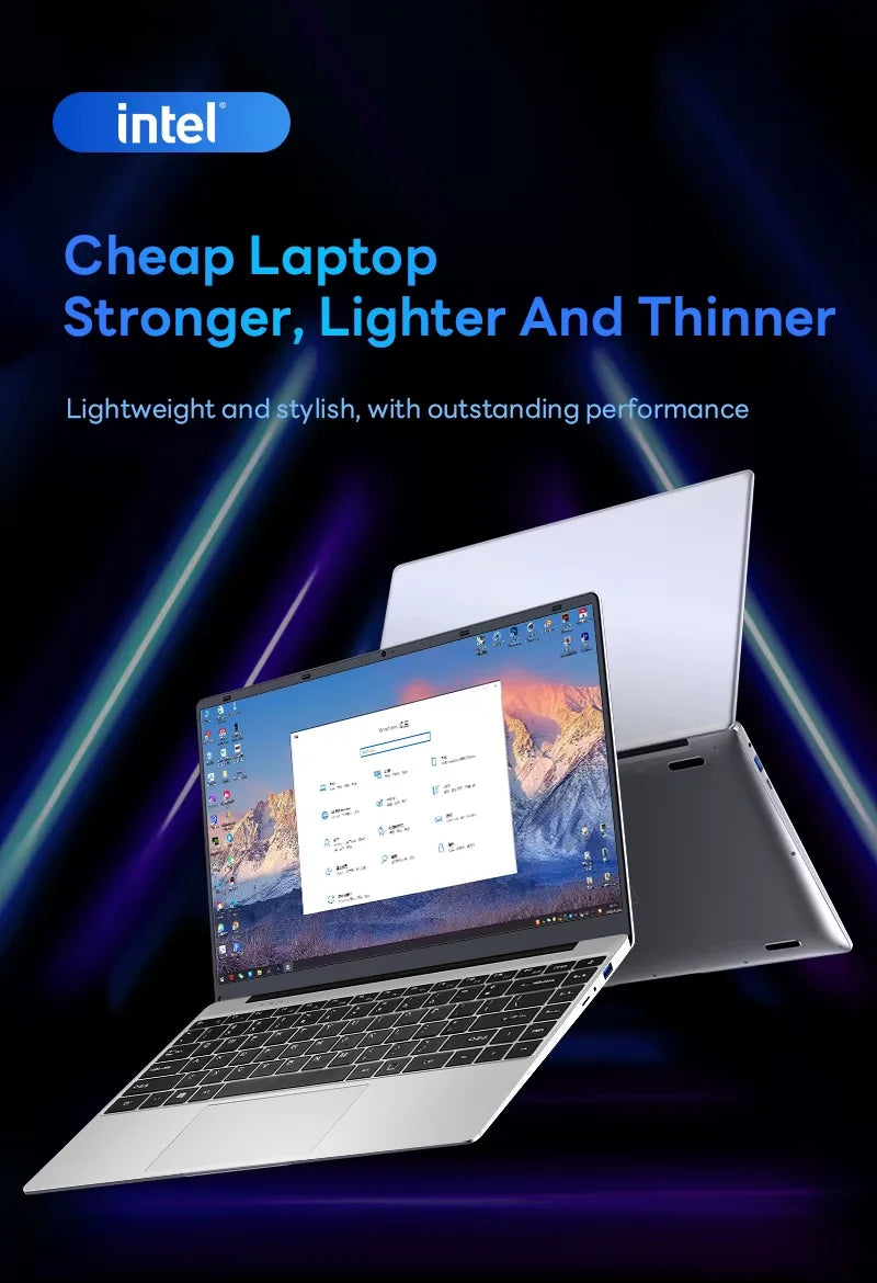 14.1" Inch Portable Computer Intel Core i7 7500U 12GB RAM 512GB 1TB 2TB SSD Laptop Windows 11 Notebook PC Office Study Gaming la