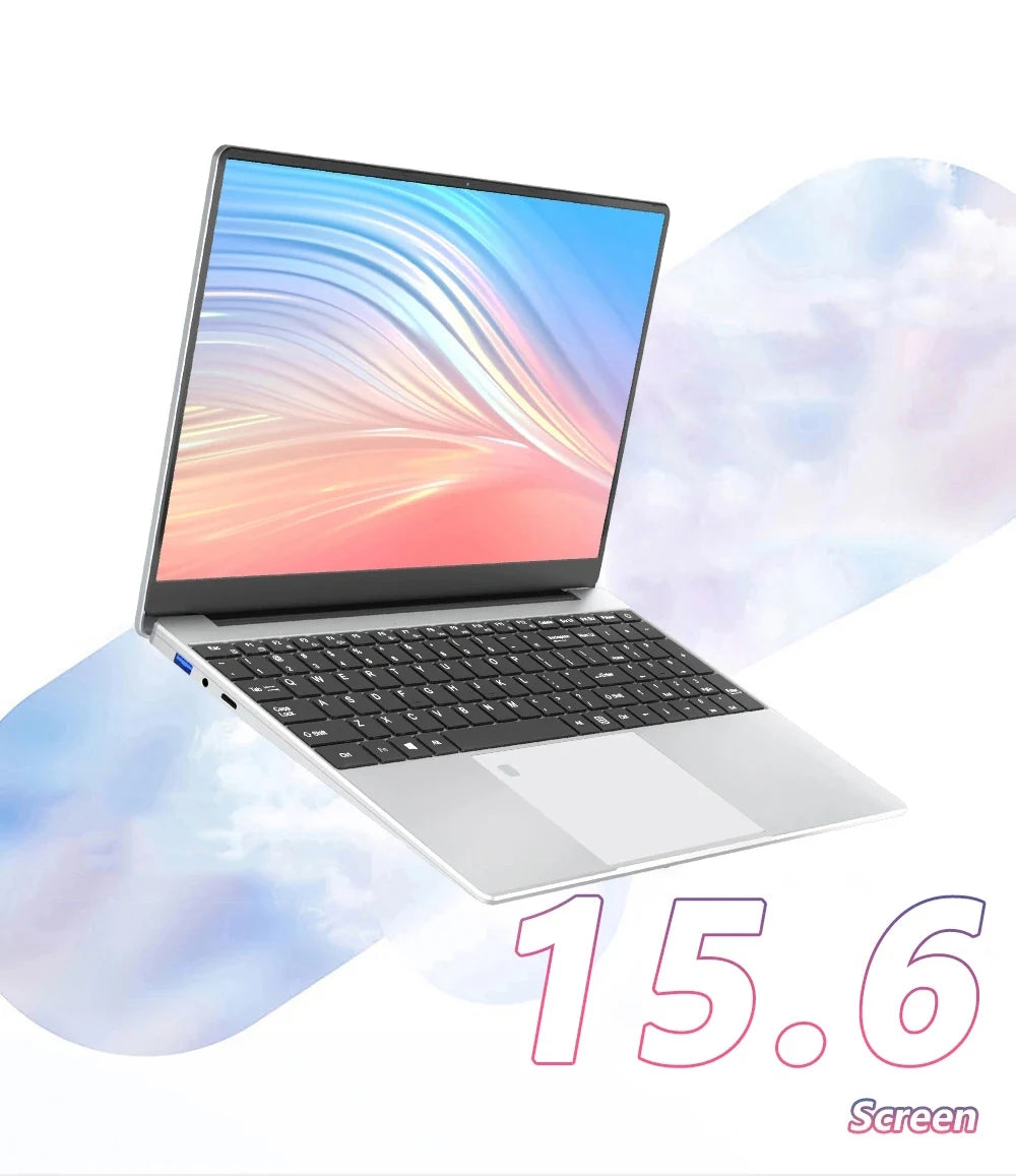 15.6" Windows 11 Pro Laptop Computer Intel Core i7 8500Y 16GB RAM 1TB SSD Laptops Office Computer PC Fingerprint Unlock Notebook