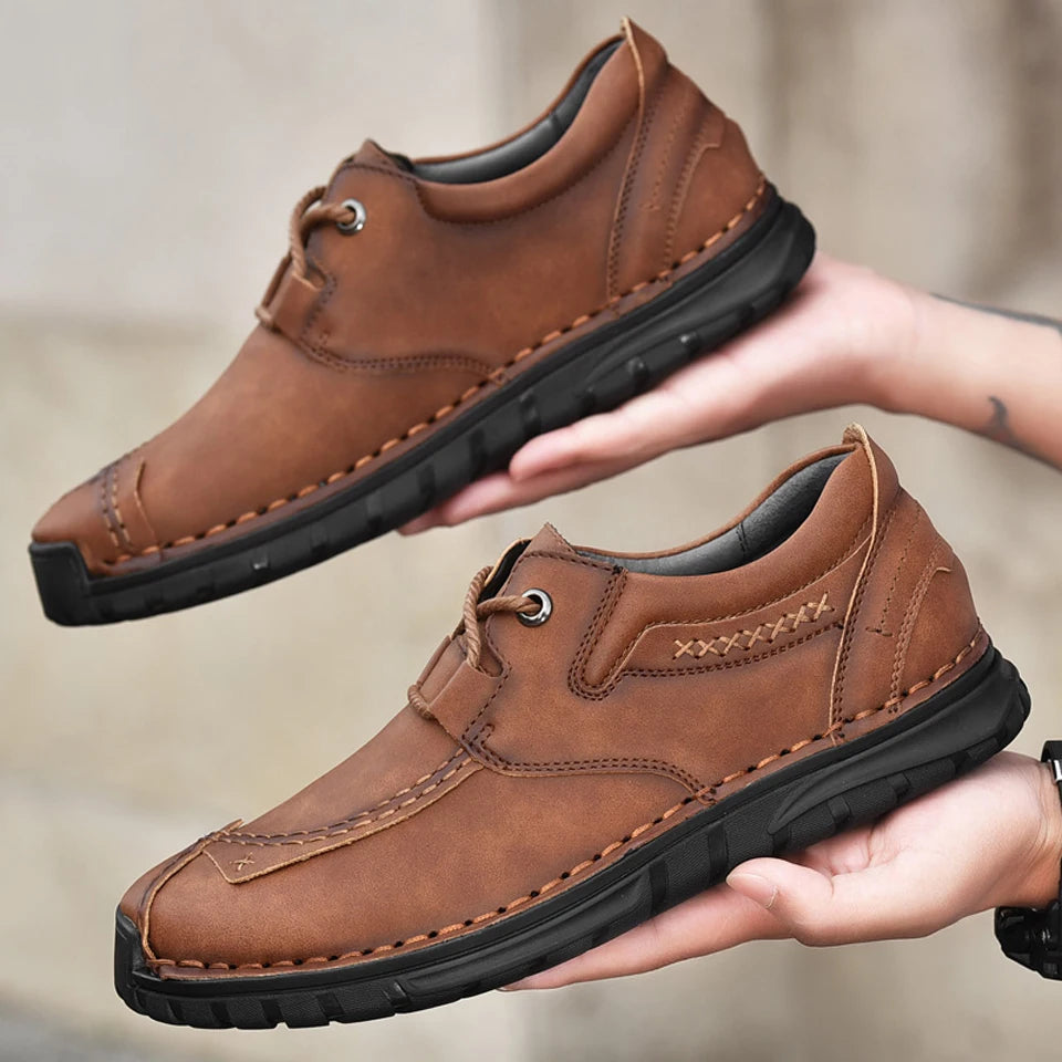 Nougxm Men Shoes Slip On Loafers Spring Autumn Comfortable Fashion designer Casual Leather Men Shoes