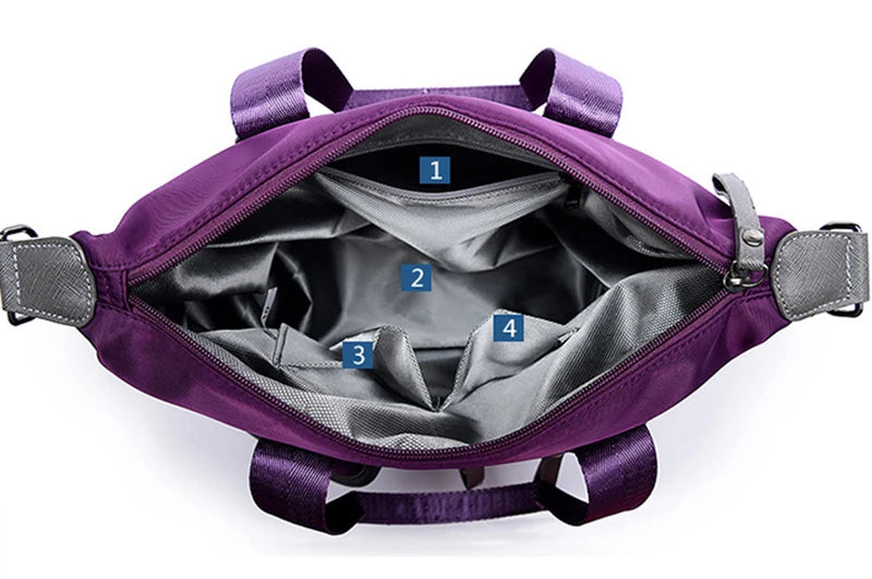 Multifunction Casual Handbags for Women Large Capacity Messenger Tote Nylon Crossbody Bags Shoulder Bag Totes Bolsa Feminina