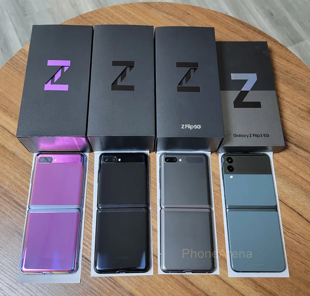 Samsung Galaxy Z Flip 3 Z Flip3 5G F711U1 F711N F711B Original 6.7" AMOLED NFC Snapdragon Unlocked Foldable 99% New Cell Phone