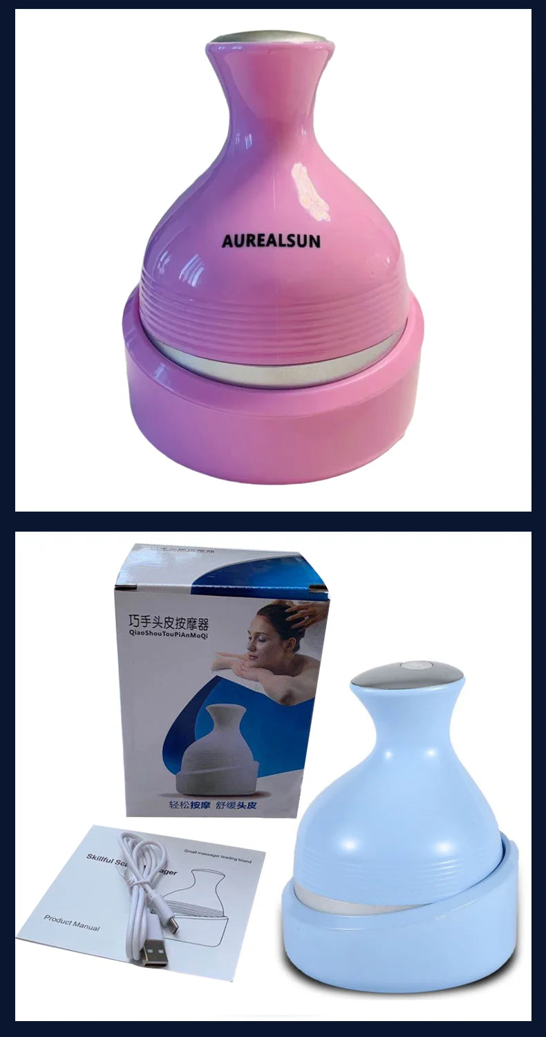 Electric Head Massage Health Care Antistress Relax Body Massagem  Deep Tissue Wireless Scalp Massager Prevent Hair Loss Relieve