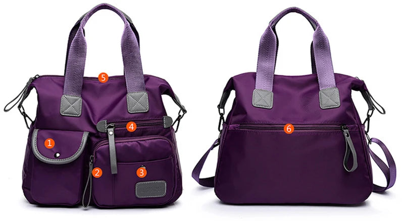 Multifunction Casual Handbags for Women Large Capacity Messenger Tote Nylon Crossbody Bags Shoulder Bag Totes Bolsa Feminina