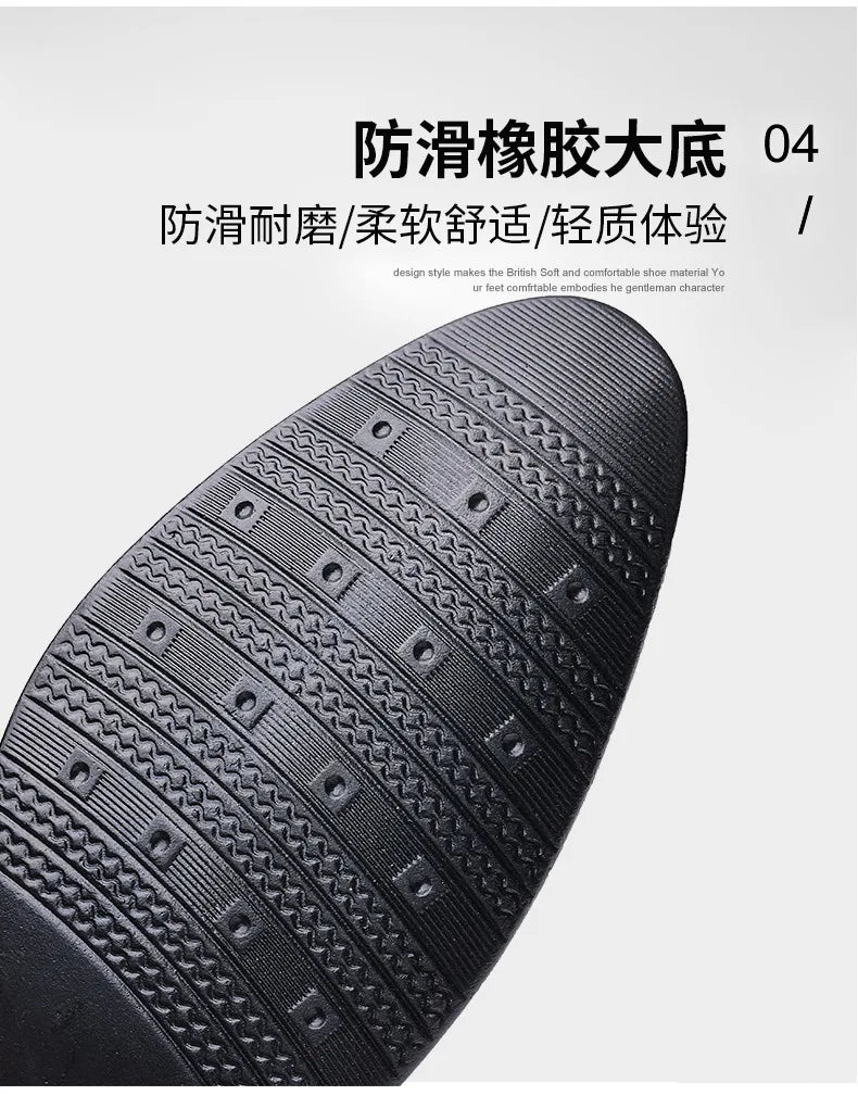 Luxury Business Oxford Leather Shoes Men Breathable Patent Leather Formal Shoes Plus Size Man Office Wedding Flats Male Black