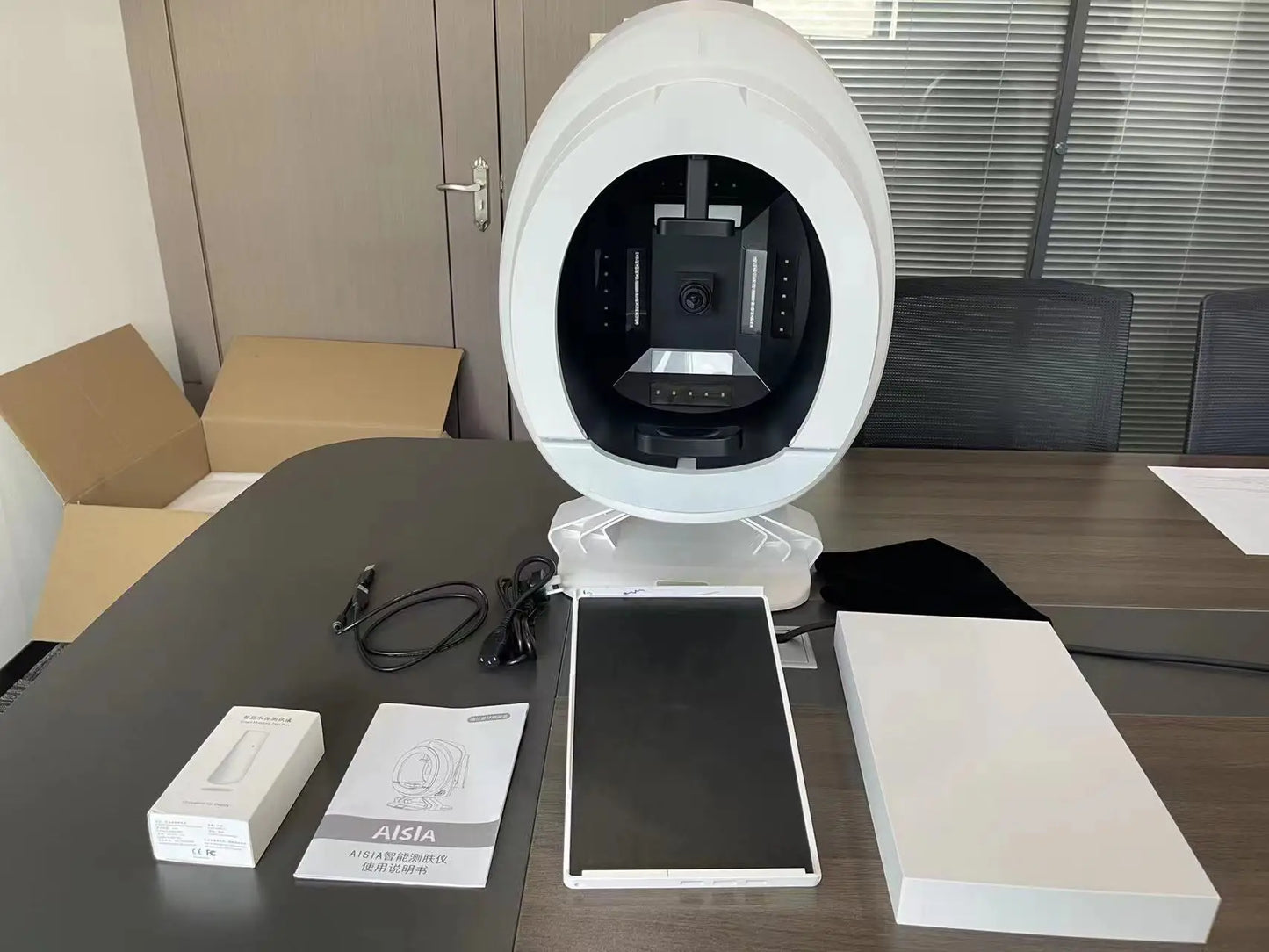 Q1 3D AI Facial Skin Analyzer Detection Skin Problem Diagnosis 8 Spectrum Professional Analysis Beauty Salon Equipment