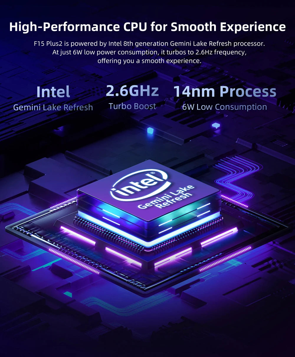 Teclast F15 Plus 2 Laptop 15.6 Inch Windows 11 Laptop 8Gb Ram 256Gb Ssd Gemini Lake N4120 Usb3.0 Mini-Hdmi Full Size Keyboard