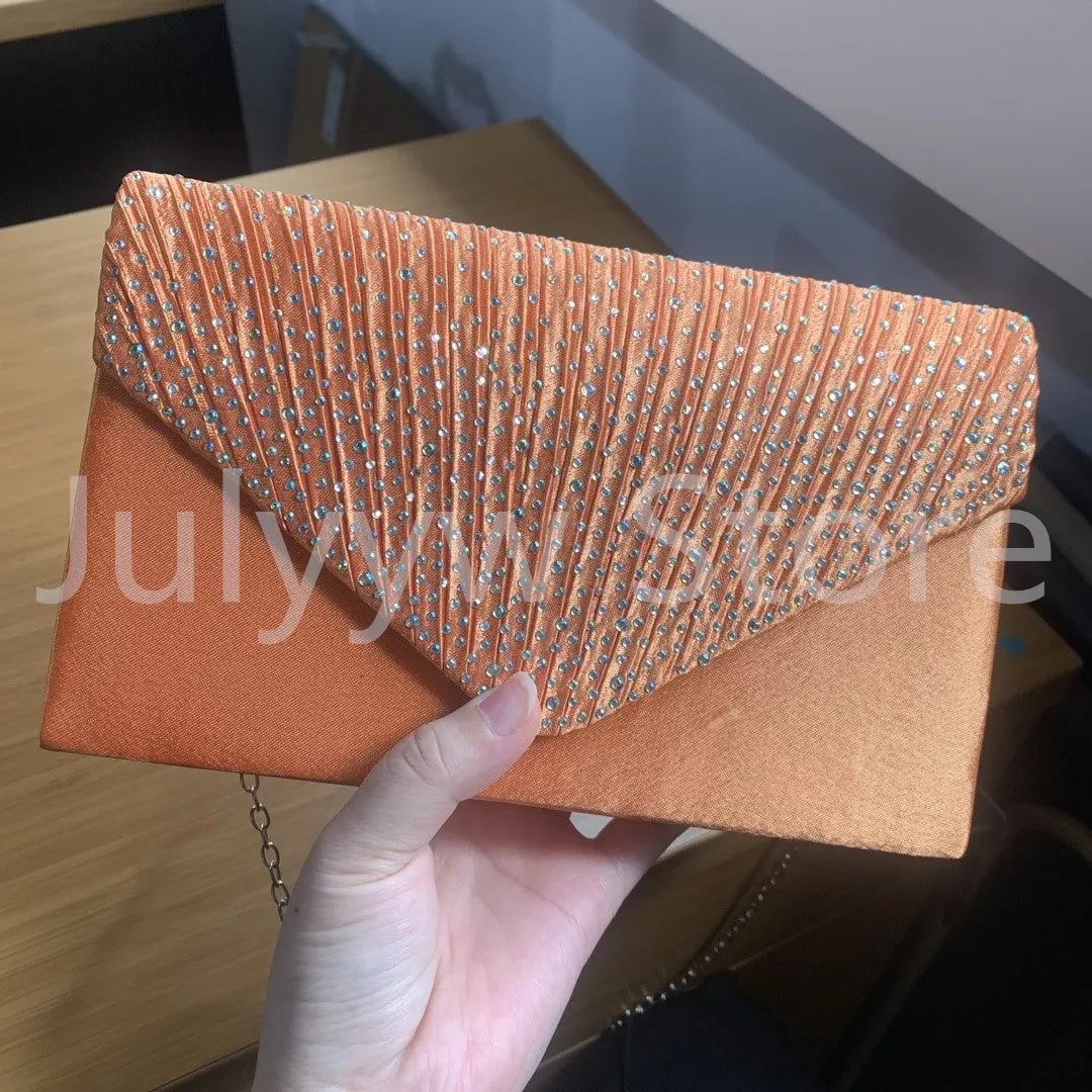 Purple Women Wedding Clutch Handbag Luxury PU Leather Bags Designed Clutch Purse 2024 Envelope Summer Clutches Evening Prom Bags