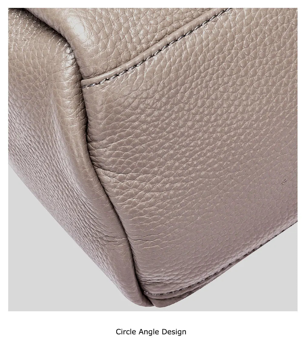 Zency Fashion Hobos 100% Genuine Leather Soft Skin Women Shoulder Bag Classic Black Elegant Lady Crossbody Purse Tote Handbag