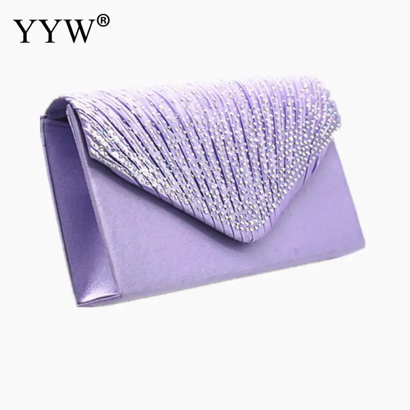 Purple Women Wedding Clutch Handbag Luxury PU Leather Bags Designed Clutch Purse 2024 Envelope Summer Clutches Evening Prom Bags