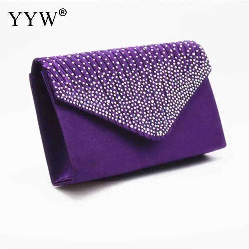 Purple Women Wedding Clutch Handbag Luxury PU Leather Bags Designed Clutch Purse 2024 Envelope Summer Clutches Evening Prom Bags