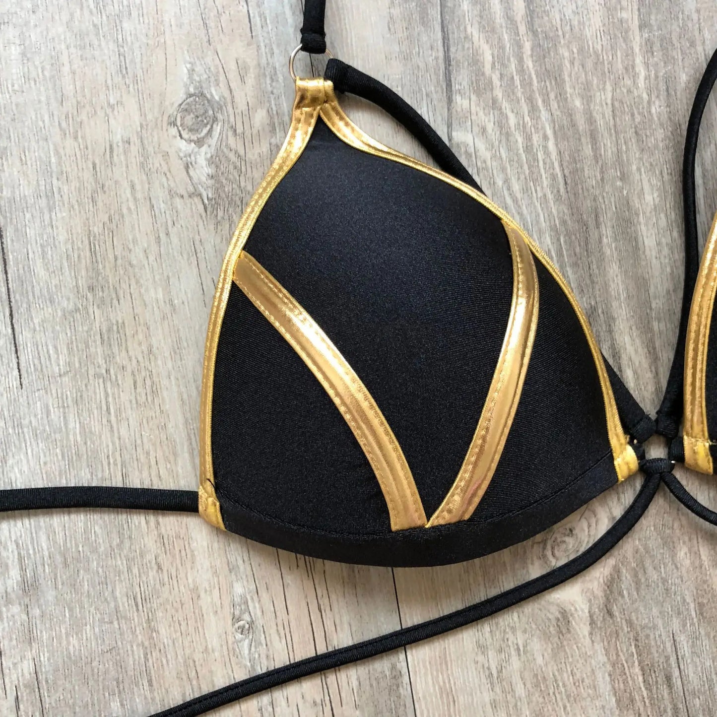 Contrast Trim Wrap Lace Up Bikini Sets Swimsuit For Women High Waist Two Pieces Swimwear 2022 Beach Bathing Suits