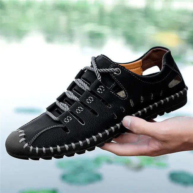 MIXIDELAI New Summer Comfortable Casual Shoes Loafers Men Shoes Quality Split Leather Shoes Men Flats Hot Sale Moccasins Shoes