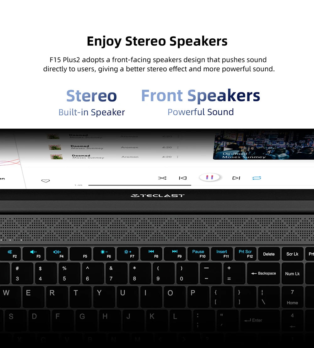 Teclast F15 Plus 2 Laptop 15.6 Inch Windows 11 Laptop 8Gb Ram 256Gb Ssd Gemini Lake N4120 Usb3.0 Mini-Hdmi Full Size Keyboard