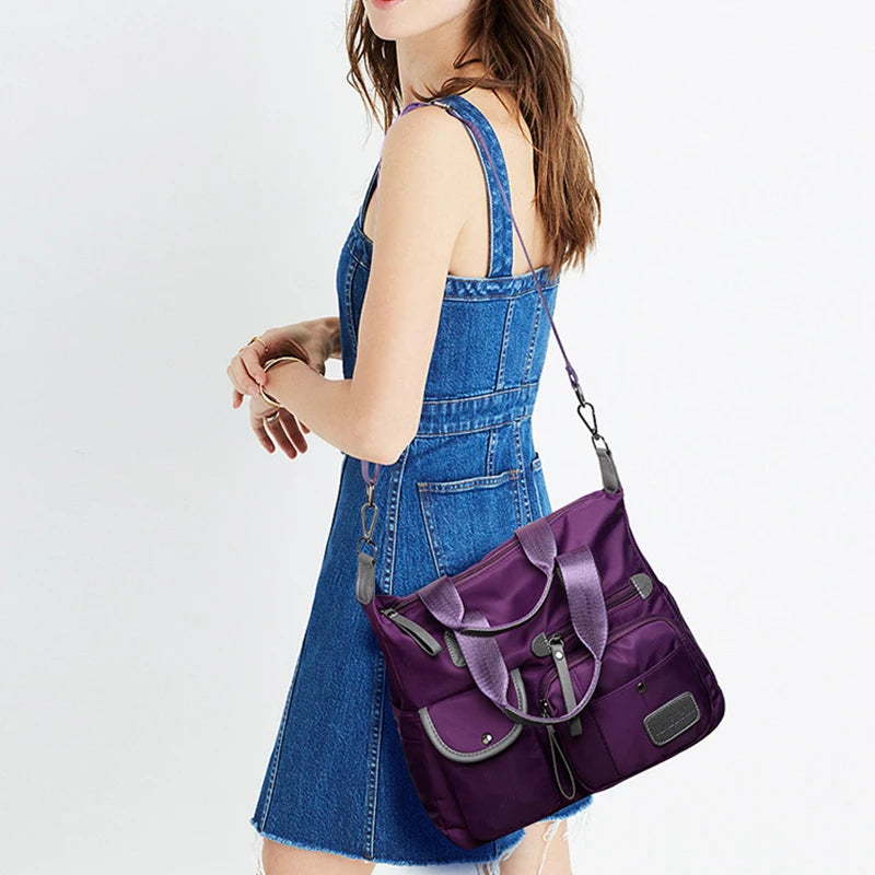 Multifunction Casual Handbags for Women Large Capacity Messenger Tote Nylon Crossbody Bags Shoulder Bag Totes Bolsa Feminina