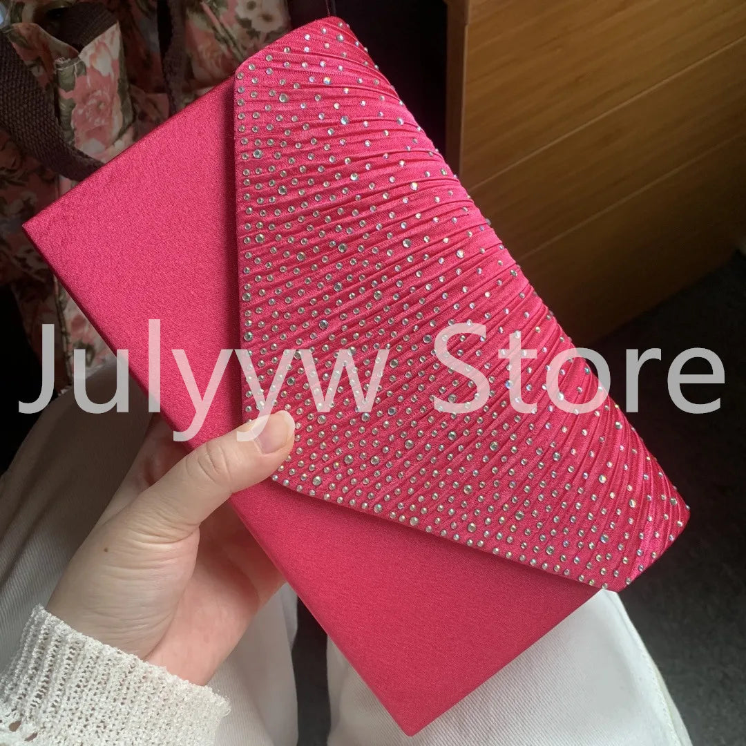 Purple Women Wedding Clutch Handbag Luxury PU Leather Bags Designed Clutch Purse 2024 Envelope Summer Clutches Evening Prom Bags