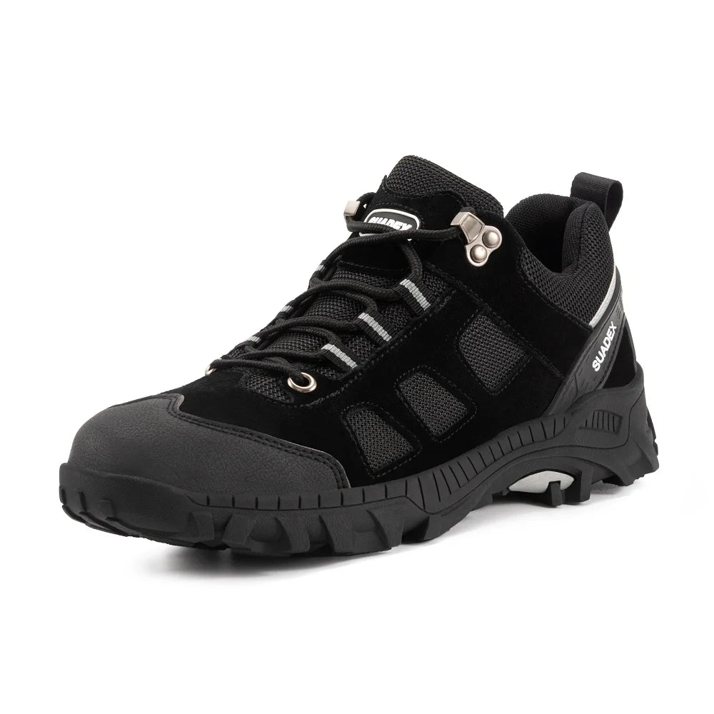 SUADEX Men Work Safety Boots Men Anti-smashing Industrial Work Shoes Anti-sand Desert Boot Outdoor Ankle Footwear EUR Size 37-48