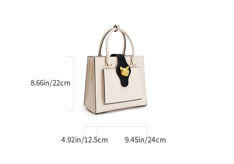 BAFELLI WOMEN'S BAGS NEW 2025 CELEBRITY FASHION CAT HANDBAG CROSSBODY SHOULDER FEMALE LEATHER DESIGNER STYLISH LUXURY PURSE