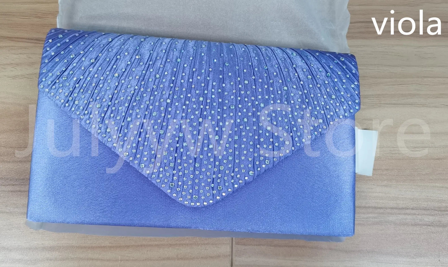 Purple Women Wedding Clutch Handbag Luxury PU Leather Bags Designed Clutch Purse 2024 Envelope Summer Clutches Evening Prom Bags