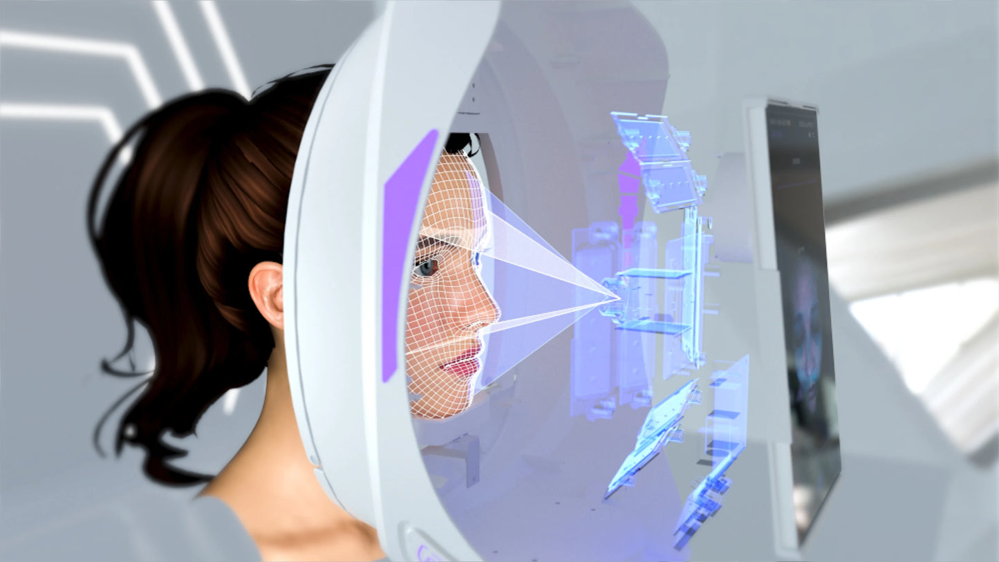 Q1 3D AI Facial Skin Analyzer Detection Skin Problem Diagnosis 8 Spectrum Professional Analysis Beauty Salon Equipment