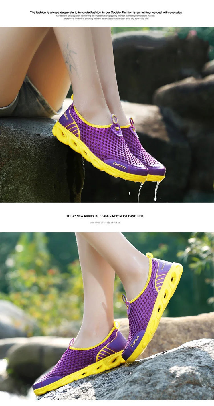 Summer women shoes Casual Shoes Slip-On Flats Female Breathable Zapatillas Water Sneakers  Shoes Woman zapatos de mujer