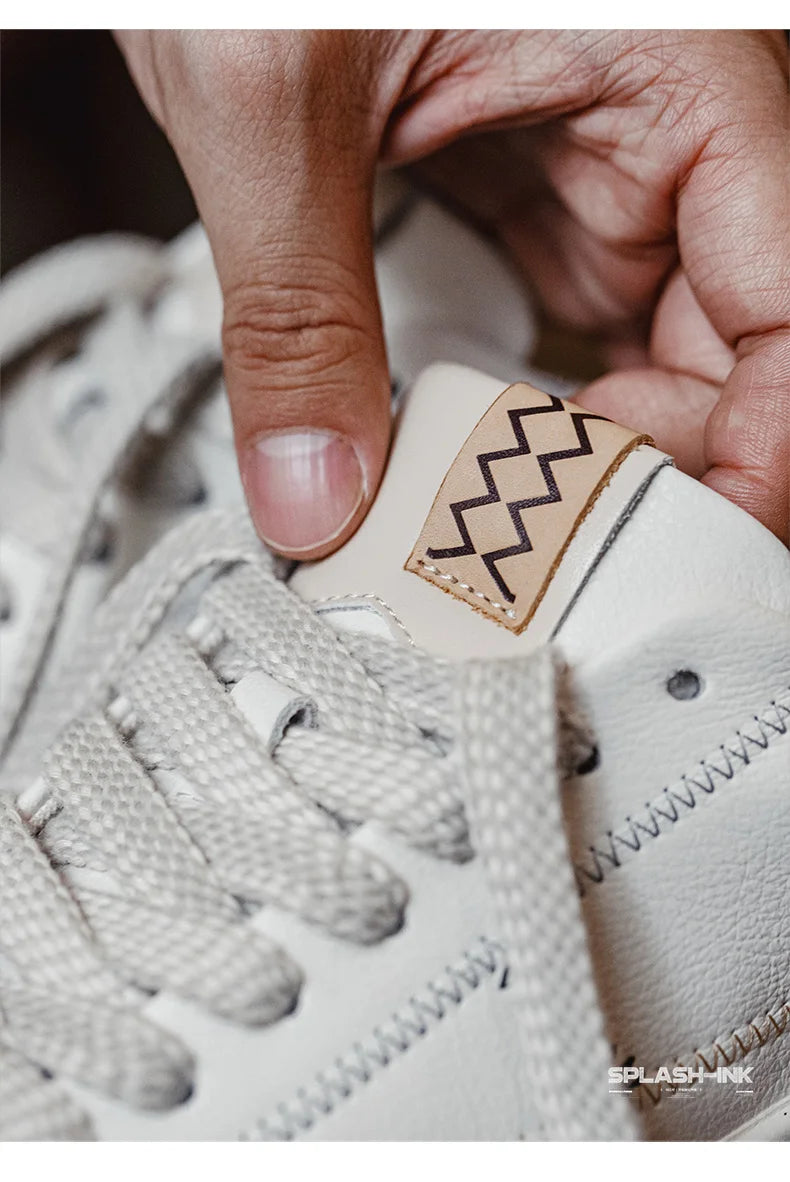 Maden Splash Ink Retro Board Shoes Men's Summer New Low Top Casual Shoes Versatile Rubber Thick Bottom Board Shoes Sneakers