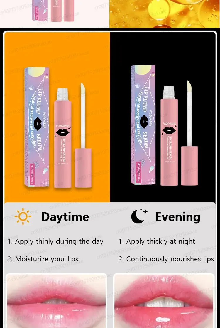 Lip plumping balm, quickly achieve extremely plump lips Instant Volumising Lip Plumper Oil Collagen Lip Gloss Moisturizer Repair