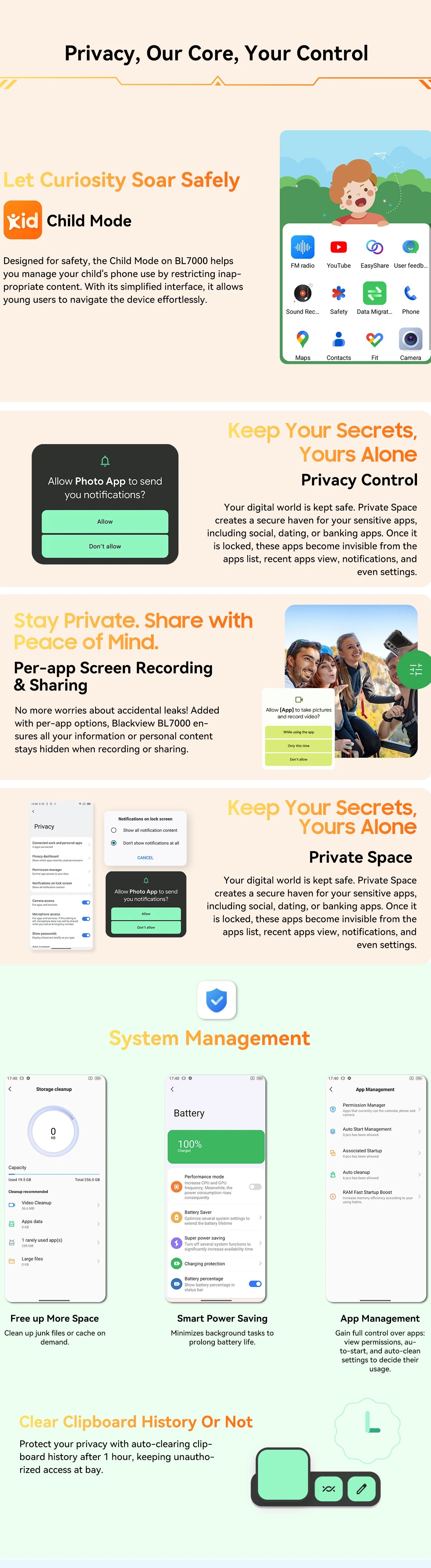 BLACKVIEW BL7000 5G AI Rugged Phone Deepseek GPT Android 15 Smartphone, 6.78" HD+2.4K Display 120Hz, 24(8+16)GB 256GB, 7500Amh