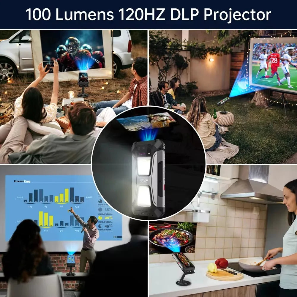 8849 Tank 2 PRO Unihertz Rugged Smartphone 24GB 512GB 100MP Rear Camera 23800mAh 120W Android 14 Dual Sim NFC OTG Cell Phone