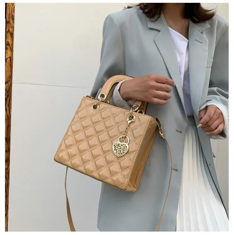 Handbag Women Brand Luxury Totes High Quality Fashion Classic Quilted Square Handle Bag Women Crossbody Shoulder Bags Dropship