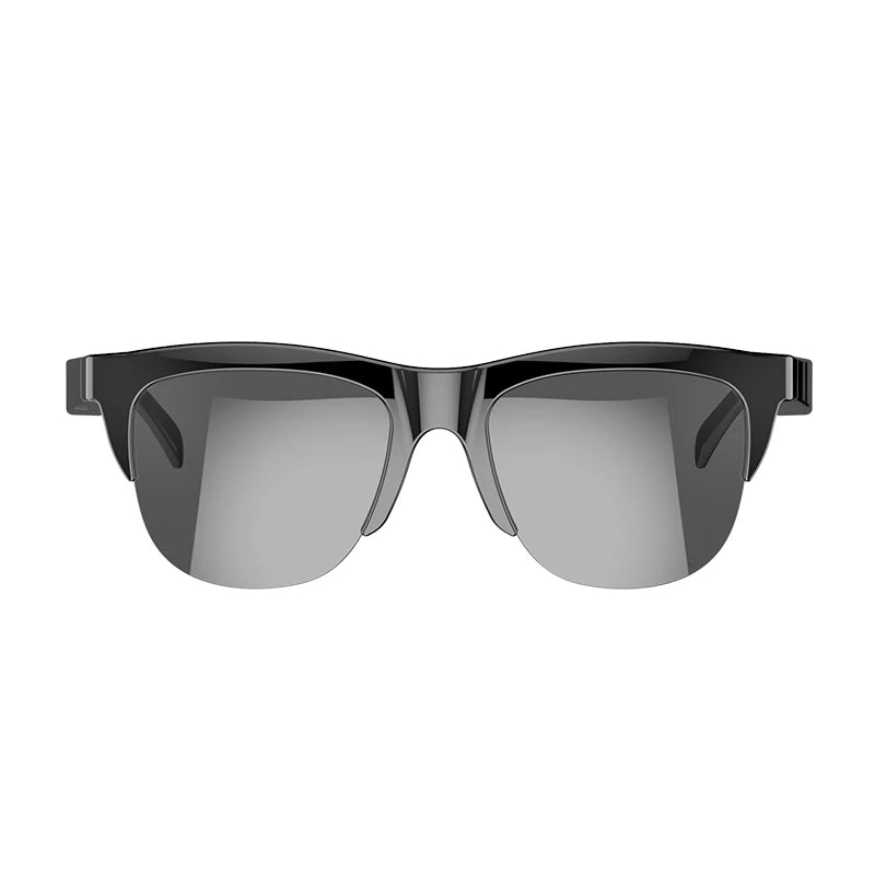 Lunettes Bluetooth intelligentes tactiles à conduction osseuse pour sports de plein air, appels, lunettes de soleil, casques d'écoute sans fil professionnels