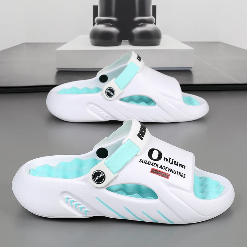 Men Slippers 2025 New Summer EVA Soft-soled Platform Slides Sandals Indoor Outdoor Walking Beach Shoes Flip Flops Mens Shoes