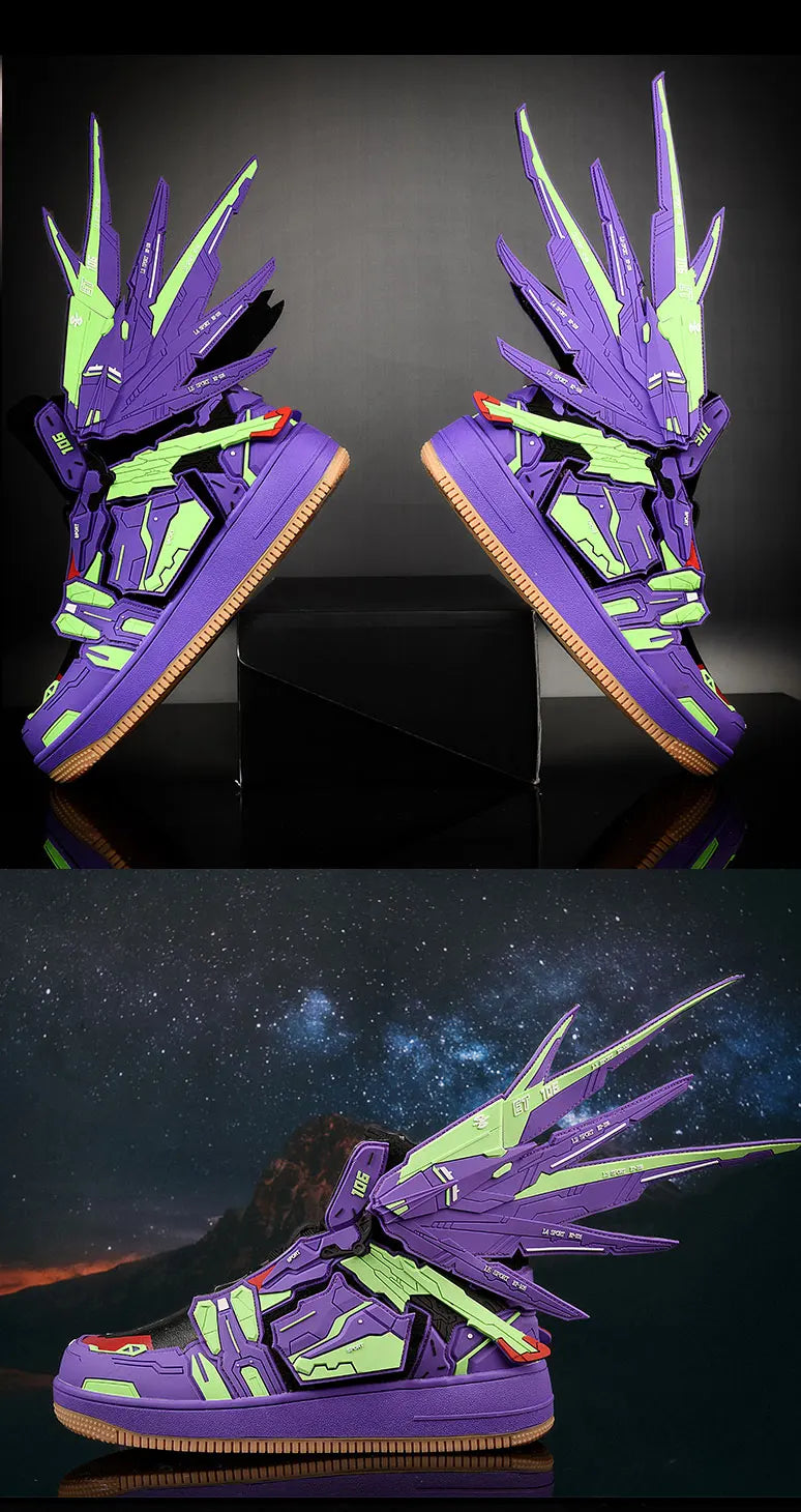 Shoes For Men Women's  Anime Sneakers 2024 Winter Fashion Male Casual Tenis Woman Trainers Race Shoes Boots Plus Size 36~46