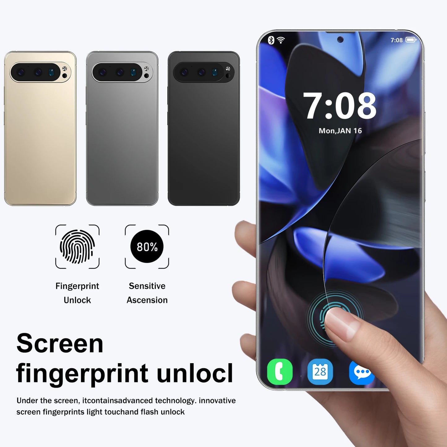 Global Version Original Pixel 9 Pro XL Smartphone 7.3 FHD 22G 2TB 8800mAh 78+108MP 4/5G Android Network Phone Unlocked