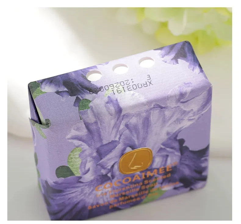 200g French Soap Mite Removing Soap Lavender French Hand Ground Soap Korean Style Baoli Wedding Gift Box Wedding Souvenir Gift