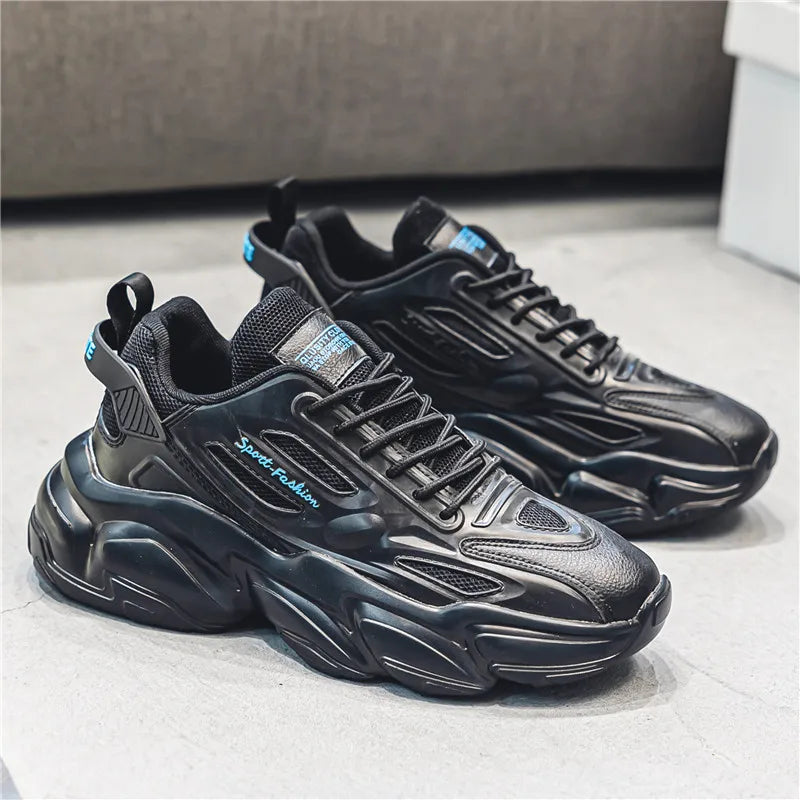 Men's low top Korean fashion sports shoes four season outdoor soft sole comfort casual running shoes student breathable sneakers