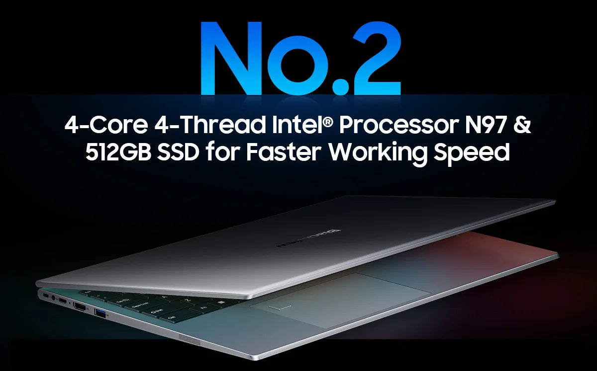 Blackview AceBook 8 Laptop 15.6" 12th Gen Intel Alder Lake N97 16GB RAM 512GB SSD + expansion up to 1TB Windows 11 Home 15.6"