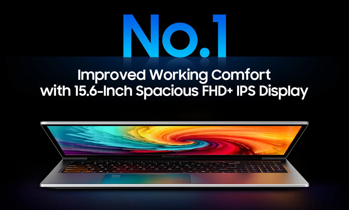 Blackview AceBook 8 Laptop 15.6" 12th Gen Intel Alder Lake N97 16GB RAM 512GB SSD + expansion up to 1TB Windows 11 Home 15.6"