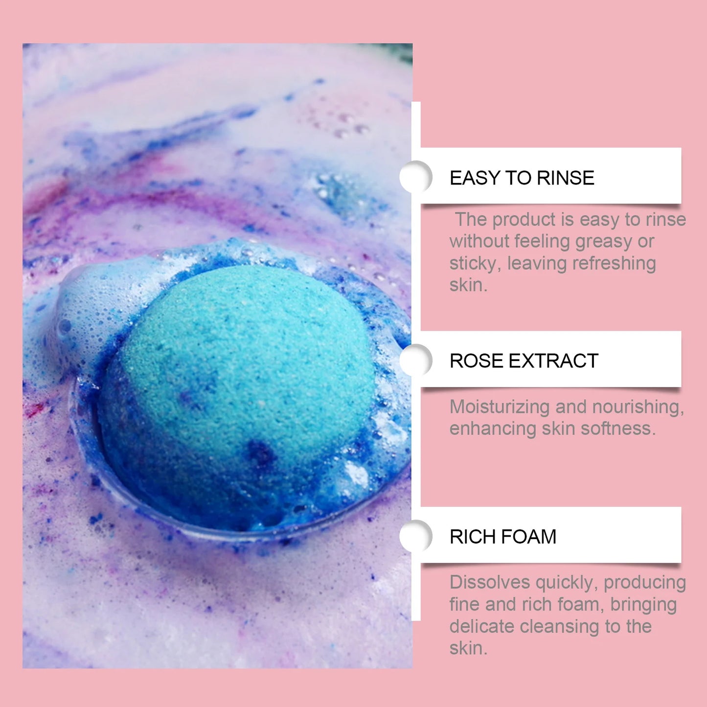 6pcs Fragrant Bath Bombs Moisturize Skin Exfoliating Deep Cleansing Body Relaxing Spa Stress Relief Handmade Natural Bath Ball