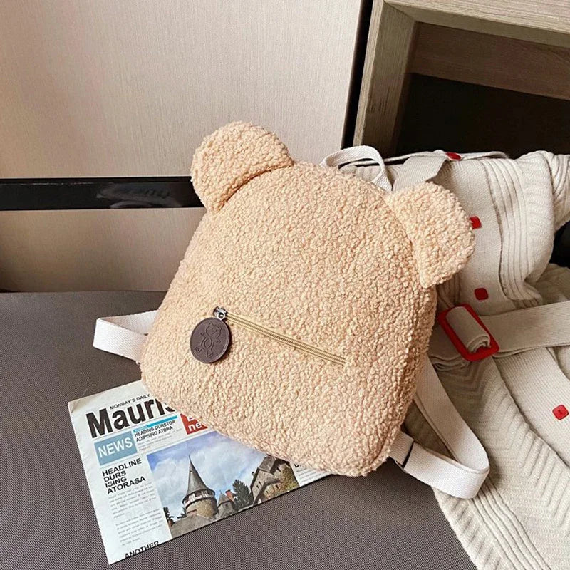 Girl Cute Backpack Women Sweet Travel Backpack Bag High Quality School Bag Girl Solid Soft Handbag Backpack Women