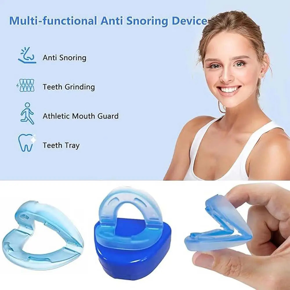 Anti Snoring Mouthpiece Reusable Snore Device Stopper Reduce Snoring Aid Snore Solution Gum Shield for Snoring Stop tool