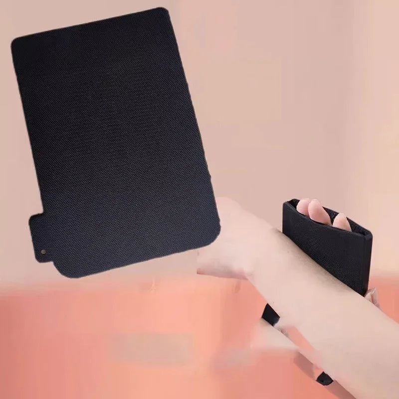 Black Spa Bathing Gloves Body Exfoliating Shower Scrubber Dead Skin Remover Rubber Pads Skin Massage Brush Bath Rubbing Tool