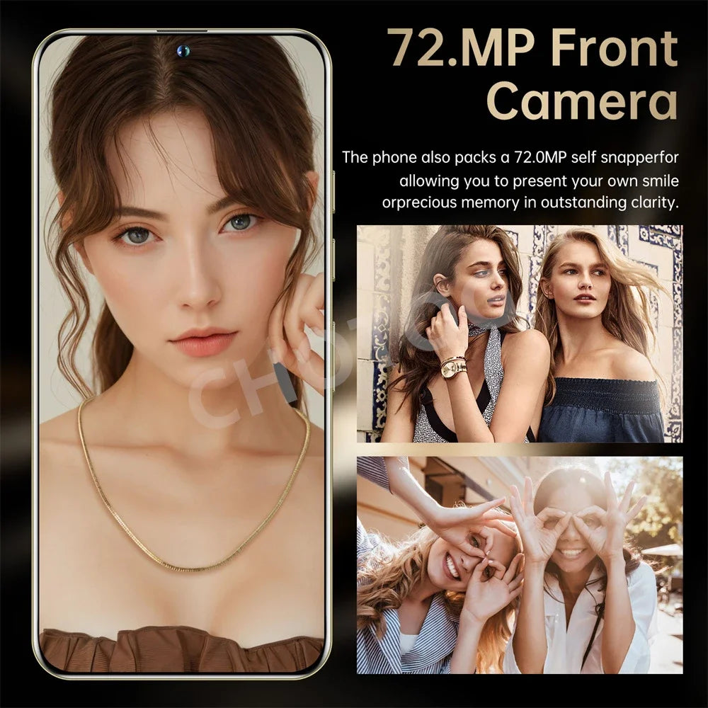 S+ 25 Ultra Global Version Original 7.3HD Mobile Phones 4G 5G Dual Sim Card Cell Phone Android 14 Smartphone 7800mAh Cellphone