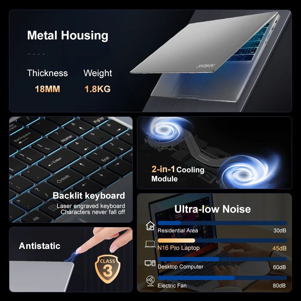 Laptop 16 inch 2.5K 120Hz Intel Core i9-12900HK WiFi 6 32GB RAM 1TB SSD Laptop Windows 11 pro Notebook Office Computer