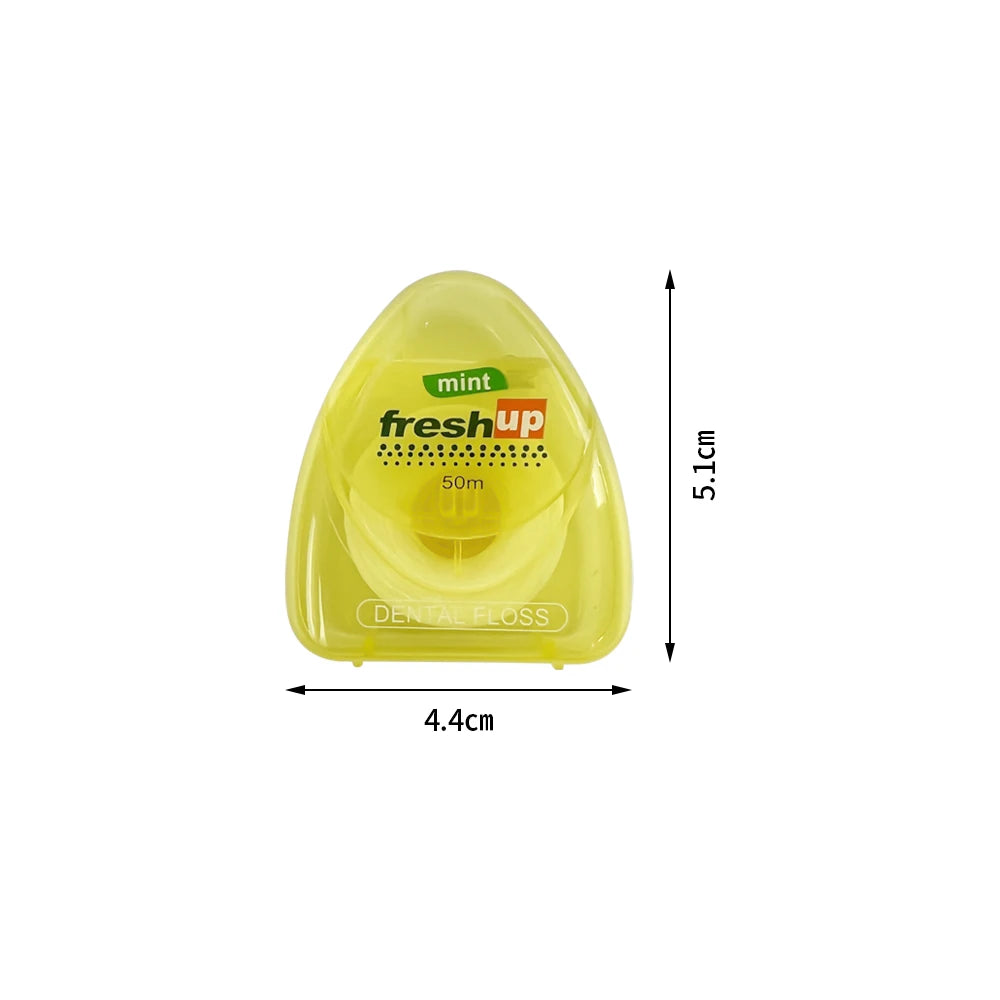 Portable Dental Floss Teeth Clean Oral Care Tooth Cleaner Teeth Gap Cleaning Polymer 50M Clean Wire Mint Toothpick Cleaning