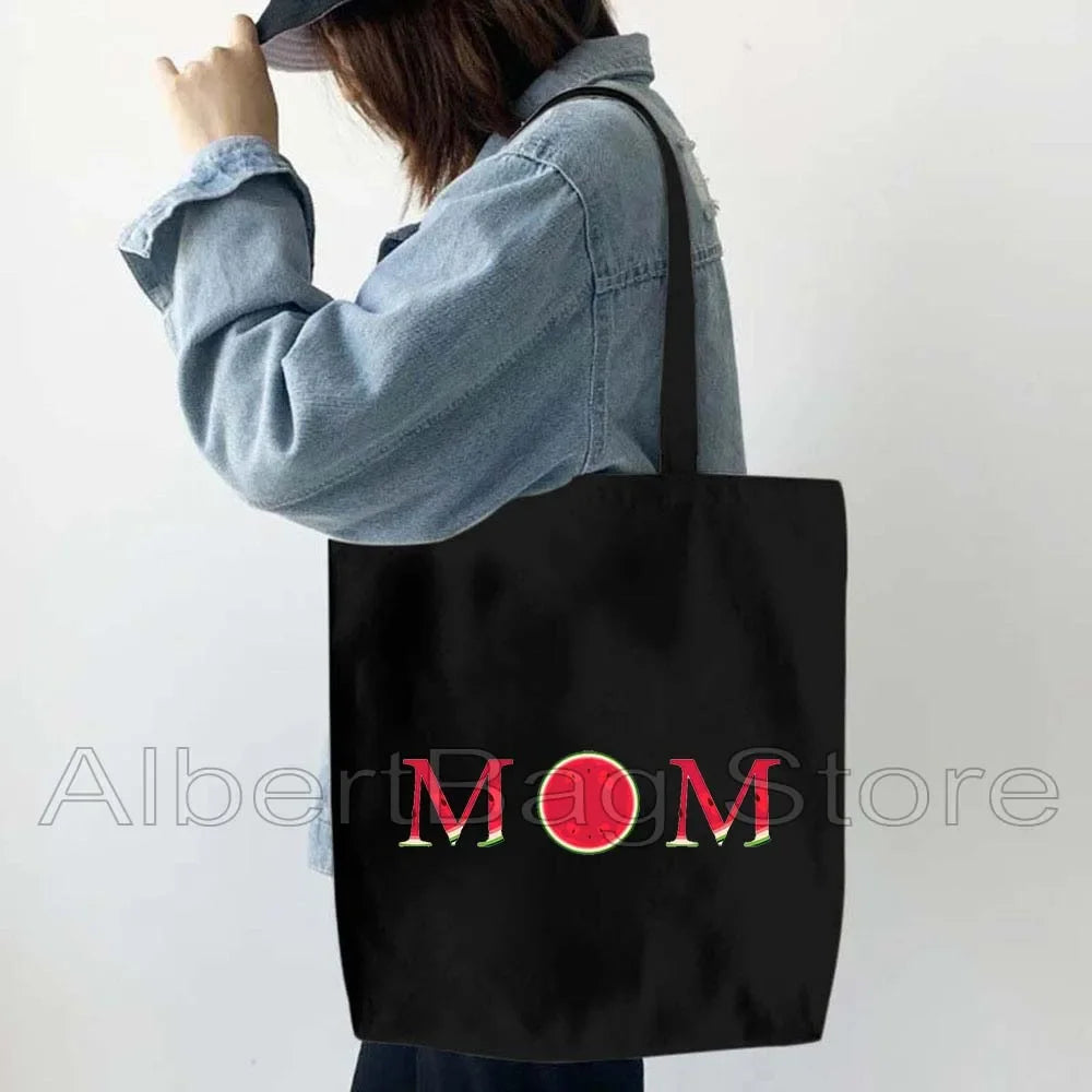 Peace Gifts Al Aqsa Keffiyeh Canvas Tote Bags Olive Tree Jerusalem Dome of The Rock Shopping Fashion Shoulder Organizer Handbag