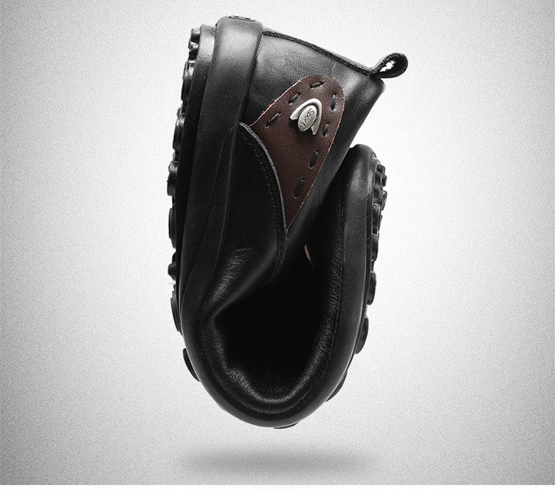 Men Shoes Casual Luxury Brand Genuine Leather Italian Men Loafers Moccasins Slip on Mens Driving Shoes Black Brown Plus Size 47