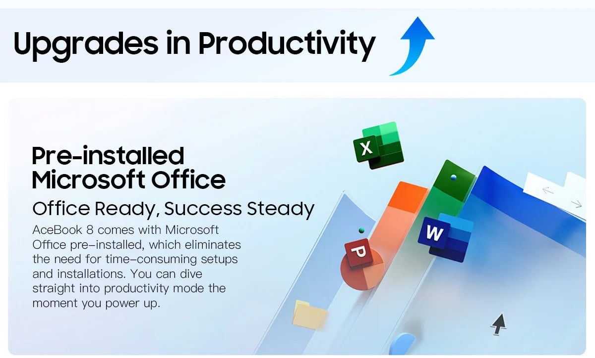 Blackview AceBook 8 Laptop 15.6" 12th Gen Intel Alder Lake N97 16GB RAM 512GB SSD + expansion up to 1TB Windows 11 Home 15.6"