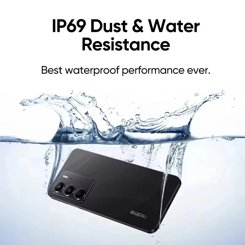 Global Version realme C75 6.72'' 90Hz FHD Display 50MP AI Camera 6000mAh Battery 45W Charge IP69 100% Original Cell Phone