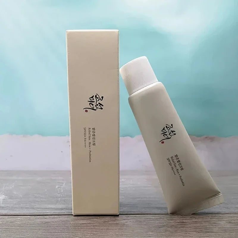 大米菸鹼醯胺精華防曬精華油清爽爽膚水保濕霜人參油爽膚水女士保養品